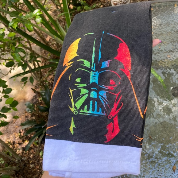 Disney Star Wars Darth Vader Pride Black & Rainbow Towels NWT - Picture 7 of 12